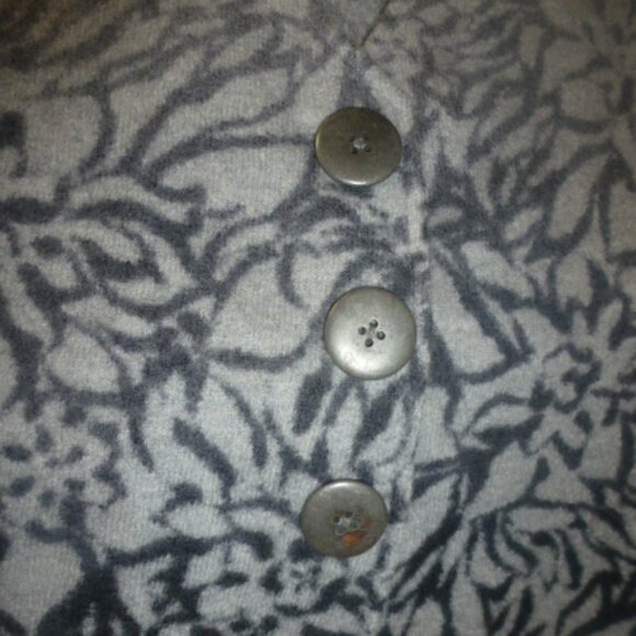 🖤 Coldwater Creek 100% Wool Vest – Floral Color changing Pattern – Size 1X - Picture 8 of 14